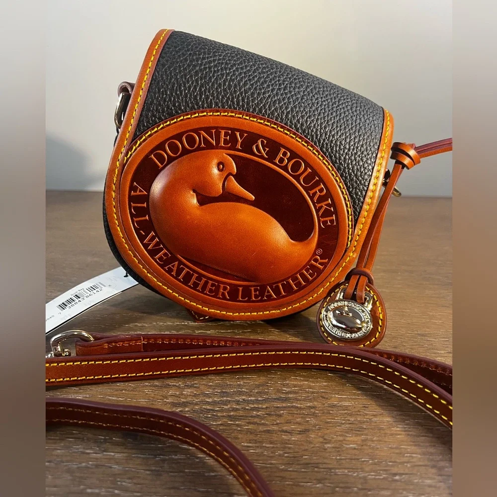 Dooney & Bourke All Weather Leather 2 Duck Bag in Black - Picture 1 of 9